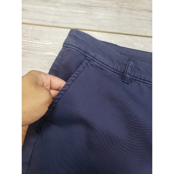 CASLON Women's Cotton Navy Blue Khaki Style Chino Pants Size 16 16w 40x30 - Picture 4 of 11